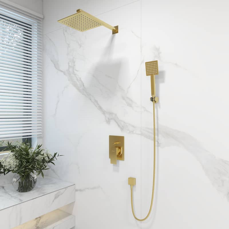Square top spray 2.5 GPM High Pressure Shower System