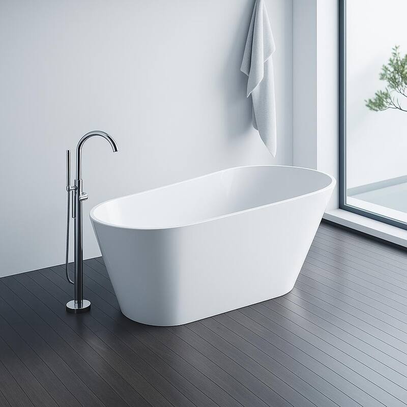 KBV 67'' x 31" Freestanding Soaking Acrylic Bathtub GTBT0009 - 67"