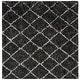 preview thumbnail 21 of 25, SAFAVIEH Arizona Shag Mame 1.2-inch Thick Rug 6'7" Square - Anthracite/Beige - Square