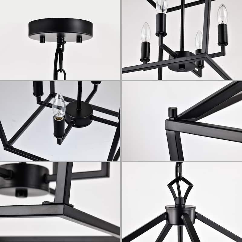 Buelex Lamp Post Lantern Style Iron Chandelier
