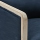 preview thumbnail 106 of 165, KINWELL 31"W Oak Frame Upholstered Swivel Barrel Armchair