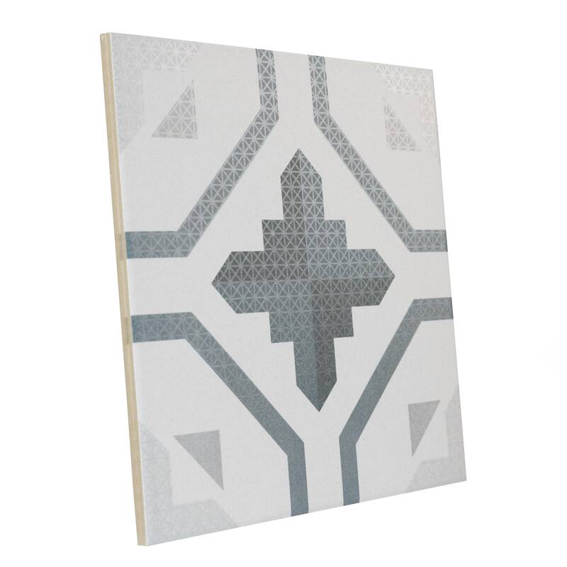 Merola Tile Prisma Anthracite 9-3/4" x 9-3/4" Porcelain Floor and Wall Tile