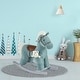 preview thumbnail 8 of 6, Kids Plush Ride-On Rocking Horse with Bear Toy, Children Chair with Soft Plush Toy & Fun Realistic Sounds, Blue