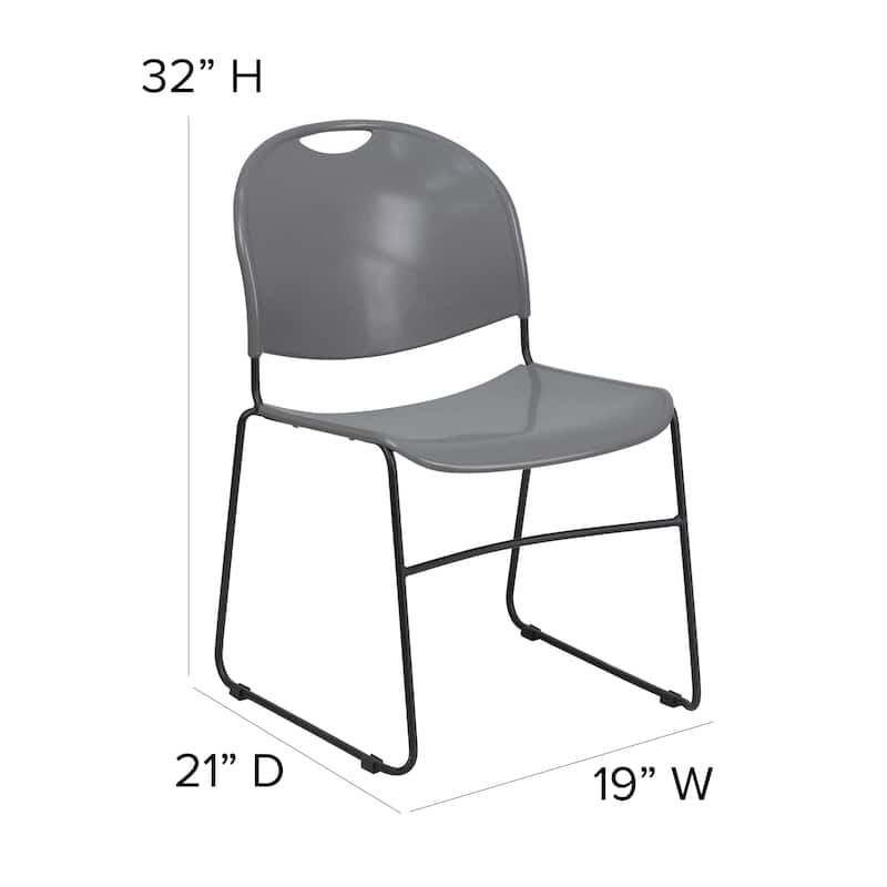 Ultra-compact High-capacity Stacking Metal Chairs (Set of 5)