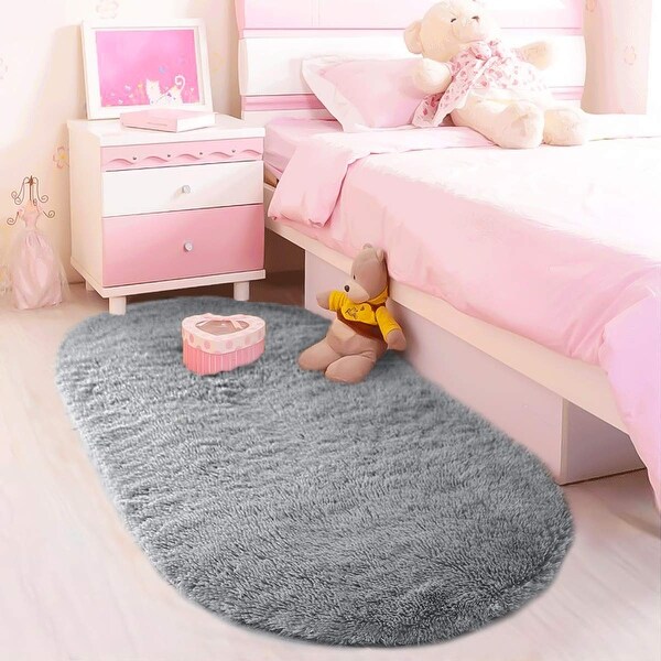 LOCHAS Ultra Soft Children Rugs Room Mat Modern Shaggy Area Rugs