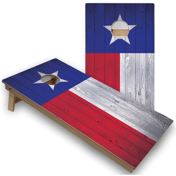 slide 2 of 4, Texas Flag Premium 2x4 Cornhole Board Set 16 Years and Up
