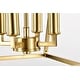 preview thumbnail 11 of 11, 4-Light 12 in. Gold Cage Lantern Farmhouse Semi-flush Mount
