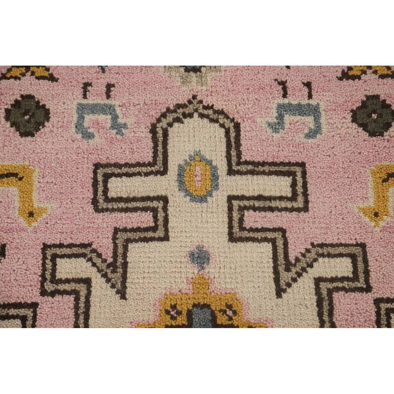 Tribal Geometric Heriz Serapi Oriental Area Rug Handmade Wool Carpet - 9'2" x 11'10"
