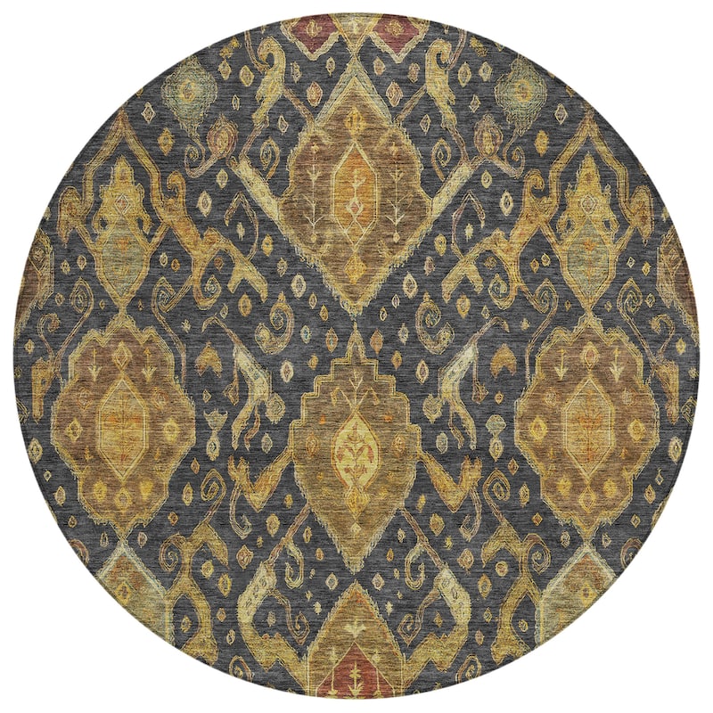 Machine Washable Indoor/ Outdoor Traditional Venetian Chantille Rug