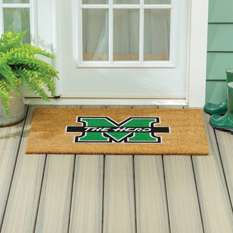 Marshall University Full Color Indoor/Outdoor Coir Mat
