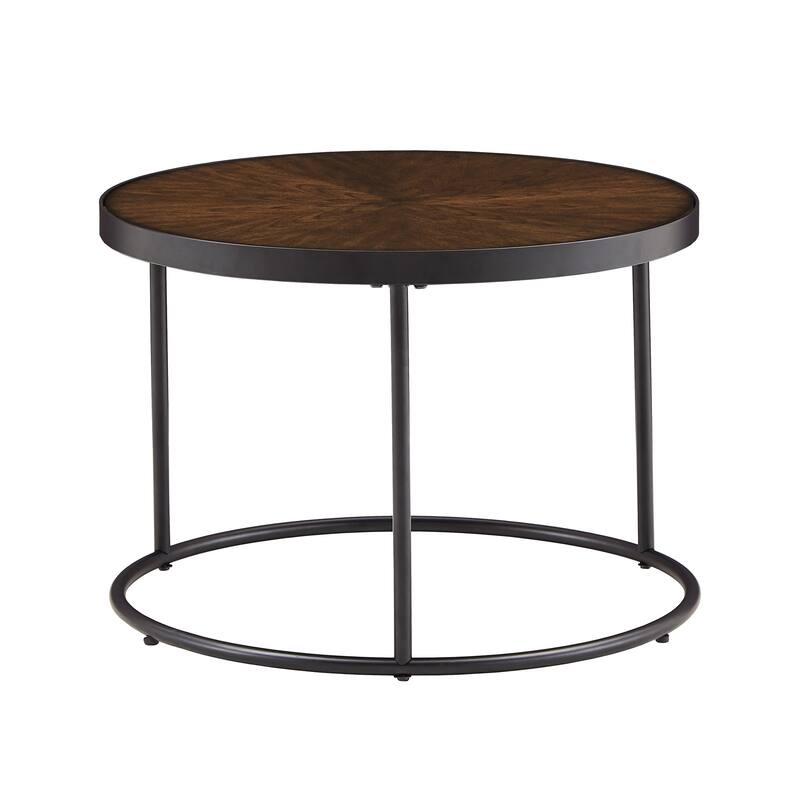 Downing Wood Round Nesting Coffee Table Set by iNSPIRE Q Modern