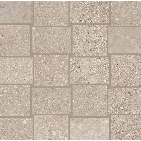 Daltile 22MS1P Museo - 24" x 12" Rectangle Straight Joint Mosaic Ceiling, Floor, and Wall Tile - Unpolished Concrete Visual -