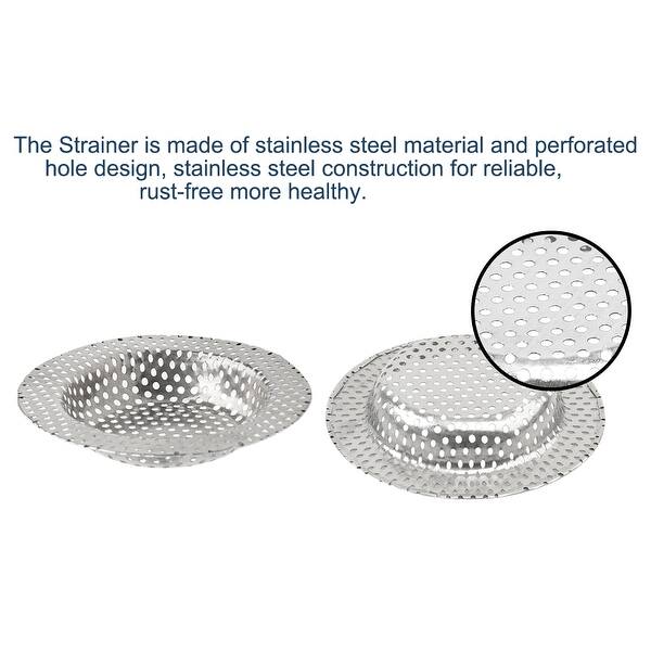 Shop 2pcs Stainless Steel Anti Blocking Kitchen Sink Strainer Rim