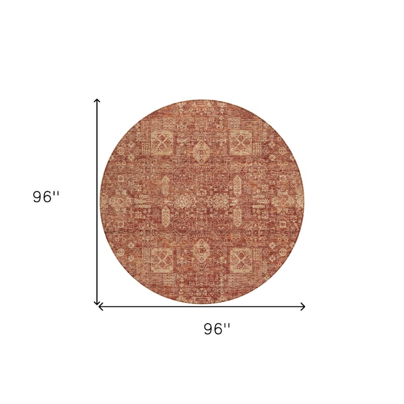 HomeRoots Oriental Transitional Rectangle Outdoor Rug