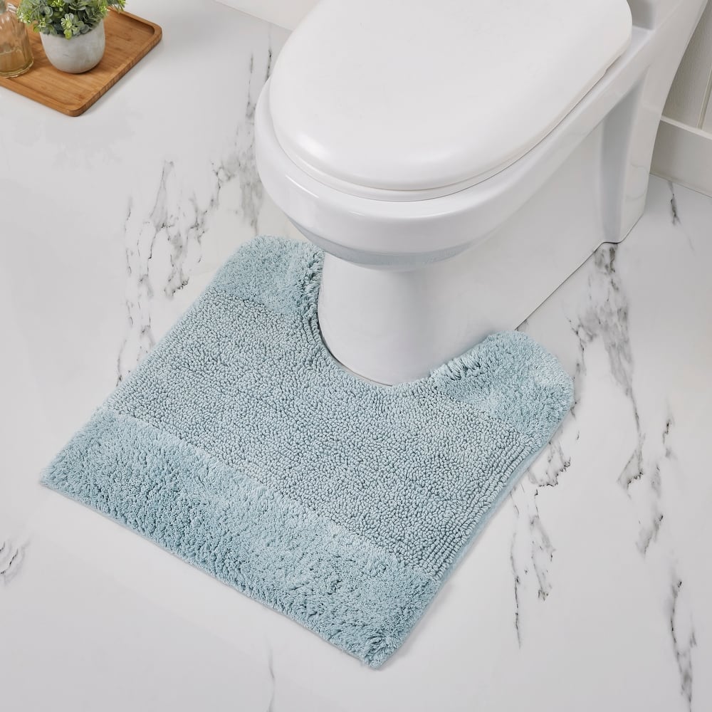 Better Trends Bath Rug 100% Cotton Water Absorbent Tufted Bathroom Rugs Set for Shower,Sink Mats Machine Wash Granada Collection