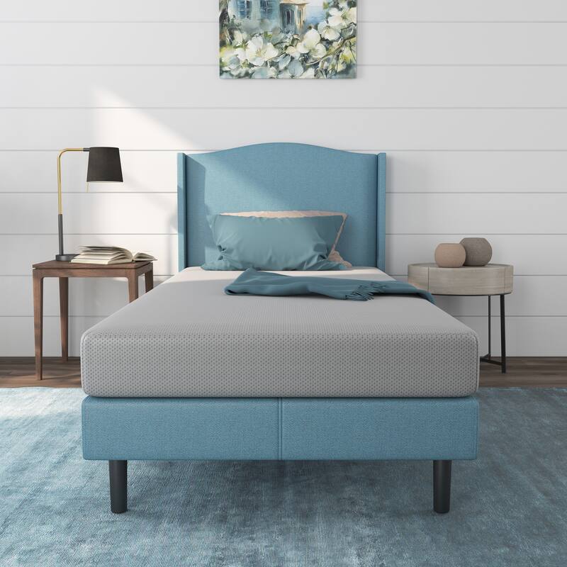 Nap Queen Rainbow 5" Memory Foam Twin Mattress, Pink - Grey