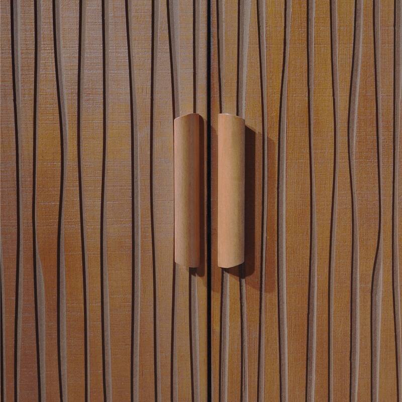 Brown 4-Door Buffet Cabinet Accent Cabinet Console Cabinet Sideboard