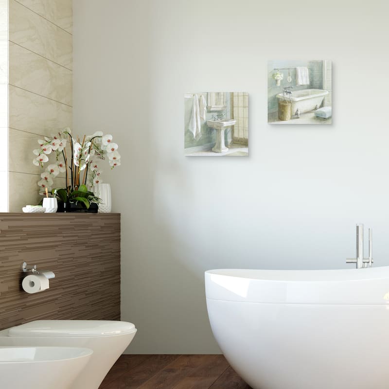 Refresh Bath I, Refreshing Bath II Brass by Danhui Nai Canvas Art Prints