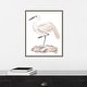 preview thumbnail 7 of 7, A White Heron III by Melissa Wang (16 x 20 in.), Framed Canvas Wall Art Print - Sylvie Greywash