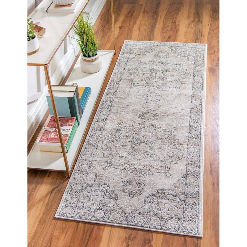 Transitional Wedo Collection Area Rug - 2'2"x6' - Beige