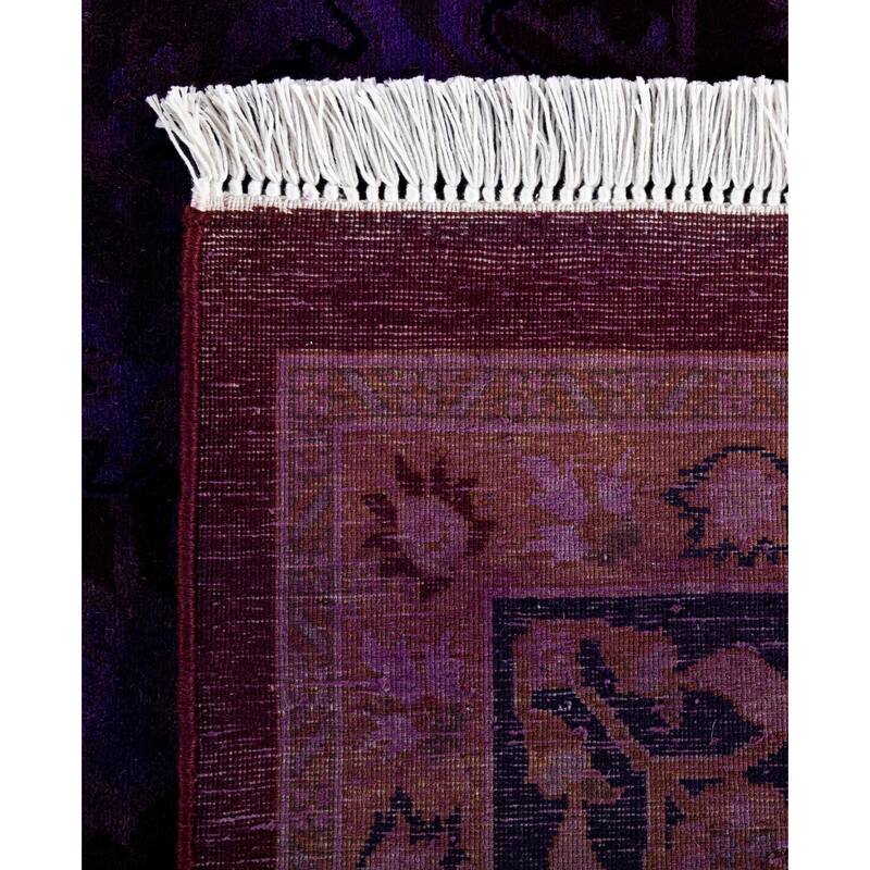 Overdyed One-of-a-Kind Hand-Knotted Area Rug - Red - 8' 1" x 10' 5"