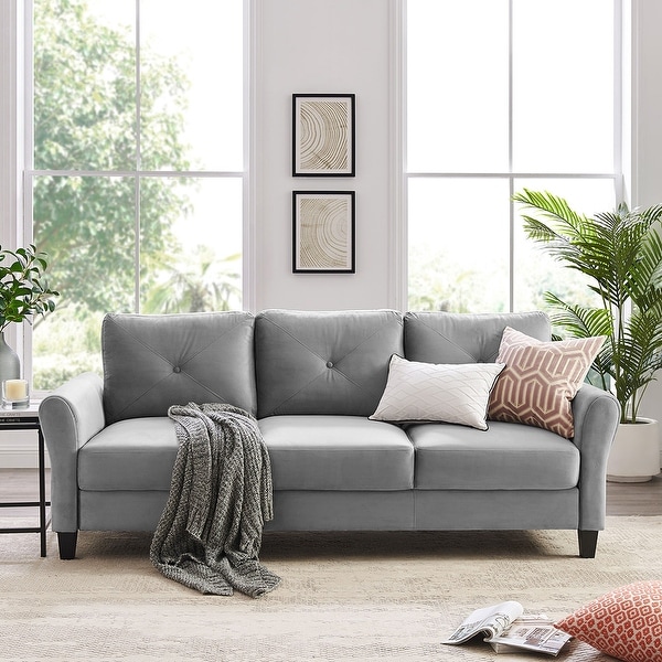 Sofa Cushion Furniture Modern Upholstered Fabric Sofa with Arms