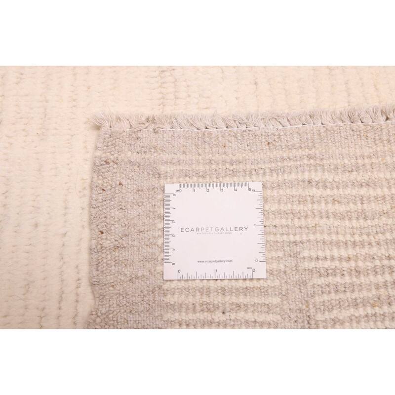 ECARPETGALLERY Hand-knotted Pak Finest Marrakesh Cream Wool Rug - 7'10 x 10'6