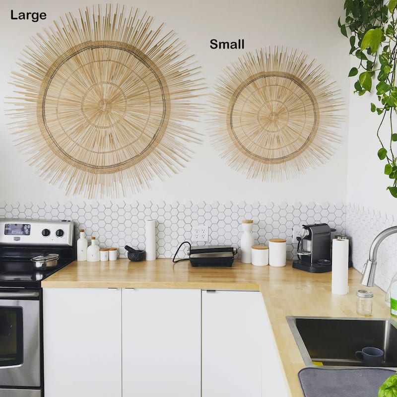 Global Crafts Medium 90cm Sun Circle Wall Decor - N/A
