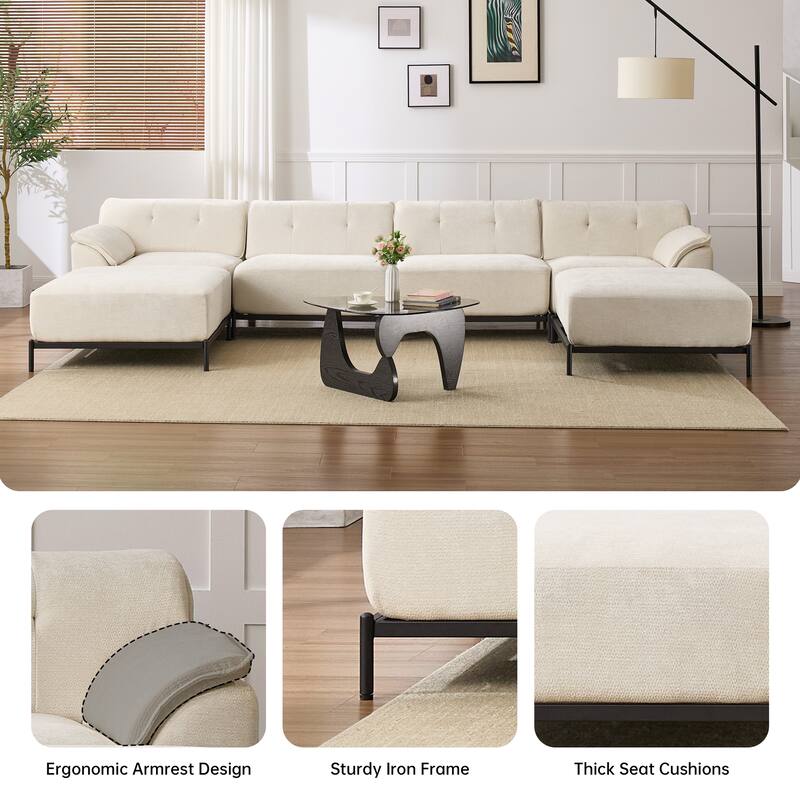 Upholstered Modular Sectional Sofa
