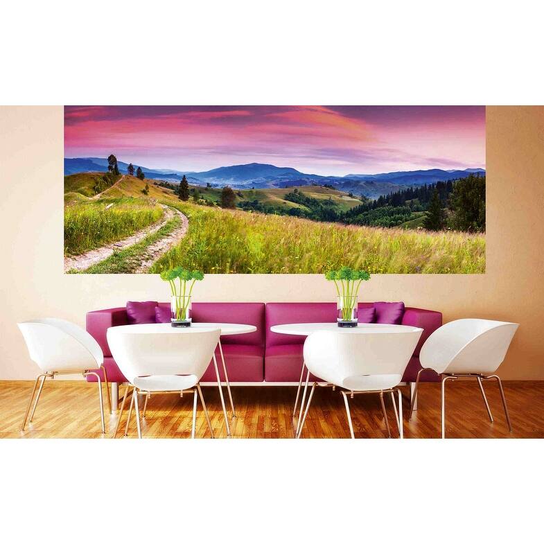Dimex Blooming Hills Wall Mural - 59in x 147.6in x 0.025in