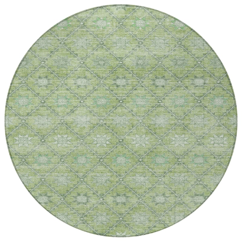 HomeRoots Floral Transitional Rectangle Outdoor Rug