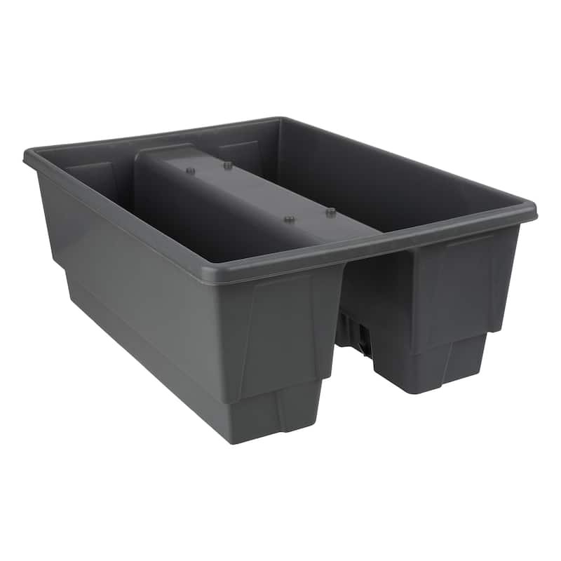 Pure Garden 20.75in Railing Planter - 6-Gal Outdoor Flower Box