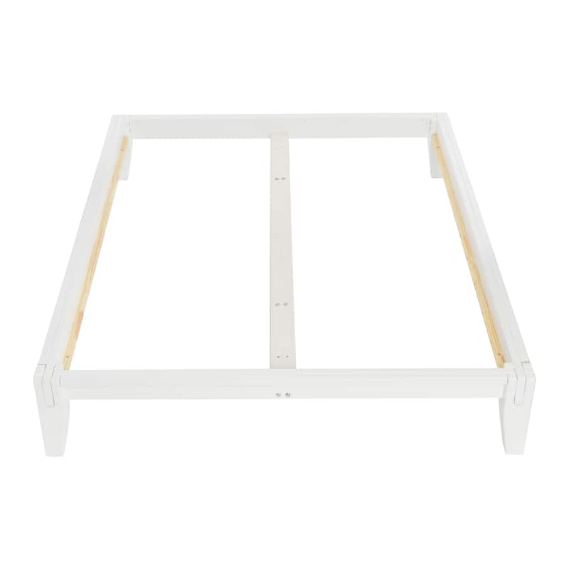 Yume Solid Wood Platform Bed with Japanese Joinery