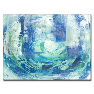 'Calming Blue Spa' Canvas Art Print