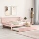 preview thumbnail 2 of 22, Multi-functional Design,Full Size Daybed with Trundle and Support Legs,Solid Construction