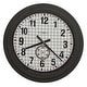 preview thumbnail 2 of 0, Howard Miller Grid Iron Works Classic, Traditional, Contemporary Wall Clock with Large Numbers , Reloj De Pared