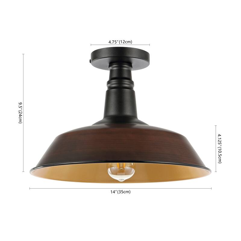 Cassidy 14" LED Semi-Flush Mount, by JONATHAN Y