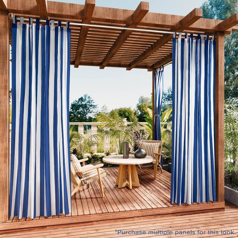 Stripe Outdoor UV Protected Privacy Tab Top Panel