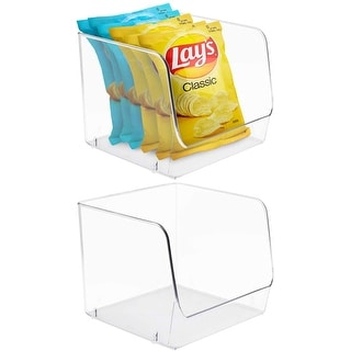 Open Plastic Storage Bins Clear Pantry Organizer Box Containers - On Sale -  Bed Bath & Beyond - 34537345