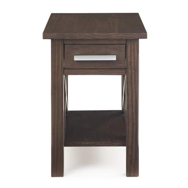 Shop Wyndenhall Waterloo Solid Wood 14 Inch Wide Rectangle Contemporary Narrow Side Table 14 Inch Wide 14 Inch Wide On Sale Overstock 26410089