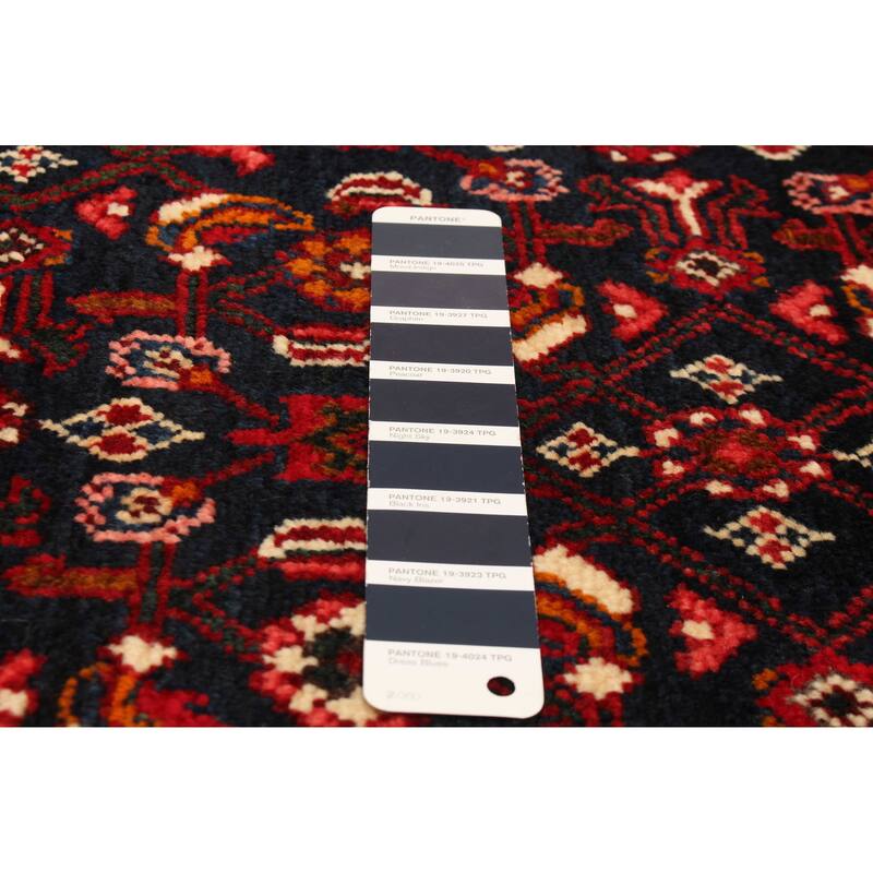 ECARPETGALLERY Hand-knotted Andelz Navy Wool Rug - 3'7 x 9'10