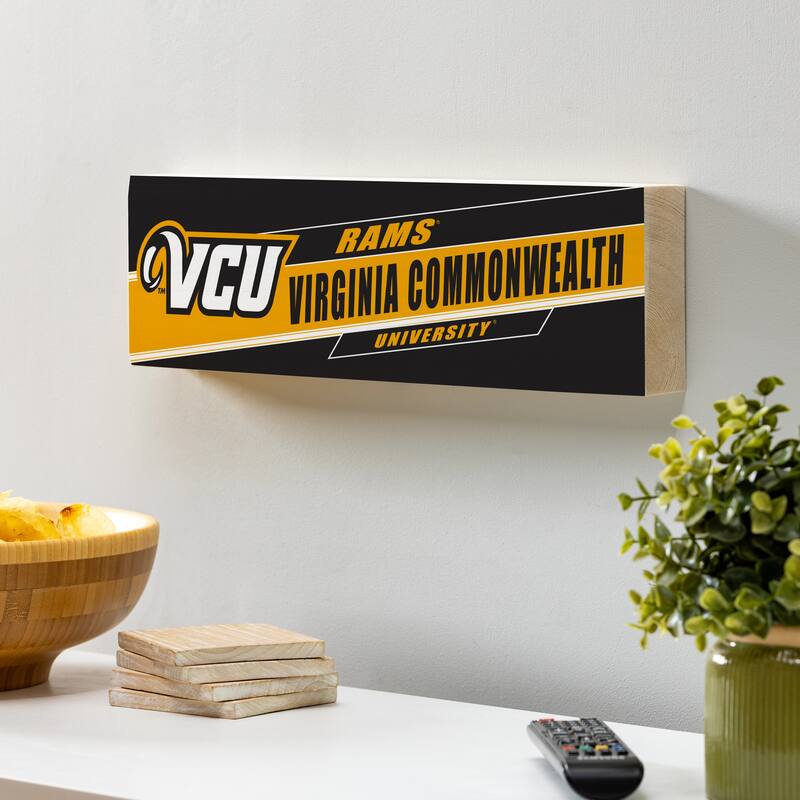 Virginia Commonwealth University Wooden Tabletop Mantel Shelf Sign