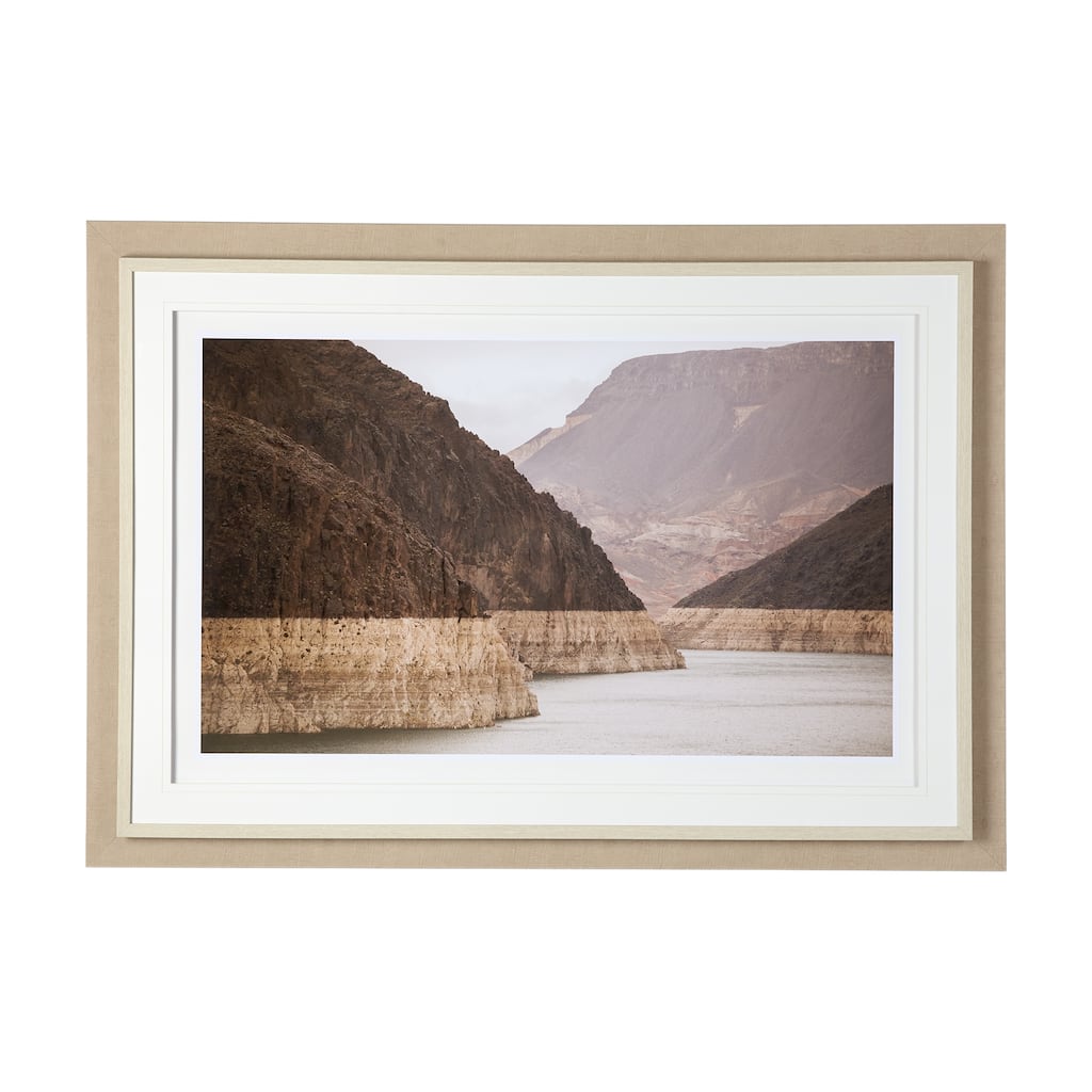 Fault Line Framed Art Print