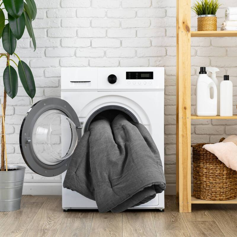 3PCS King/Cal King Twill Washed Comforter Set