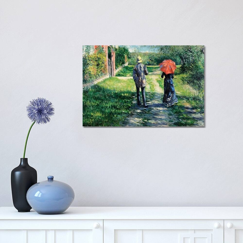 iCanvas "The Path Uphill, 1881 " by Gustave Caillebotte Canvas Print