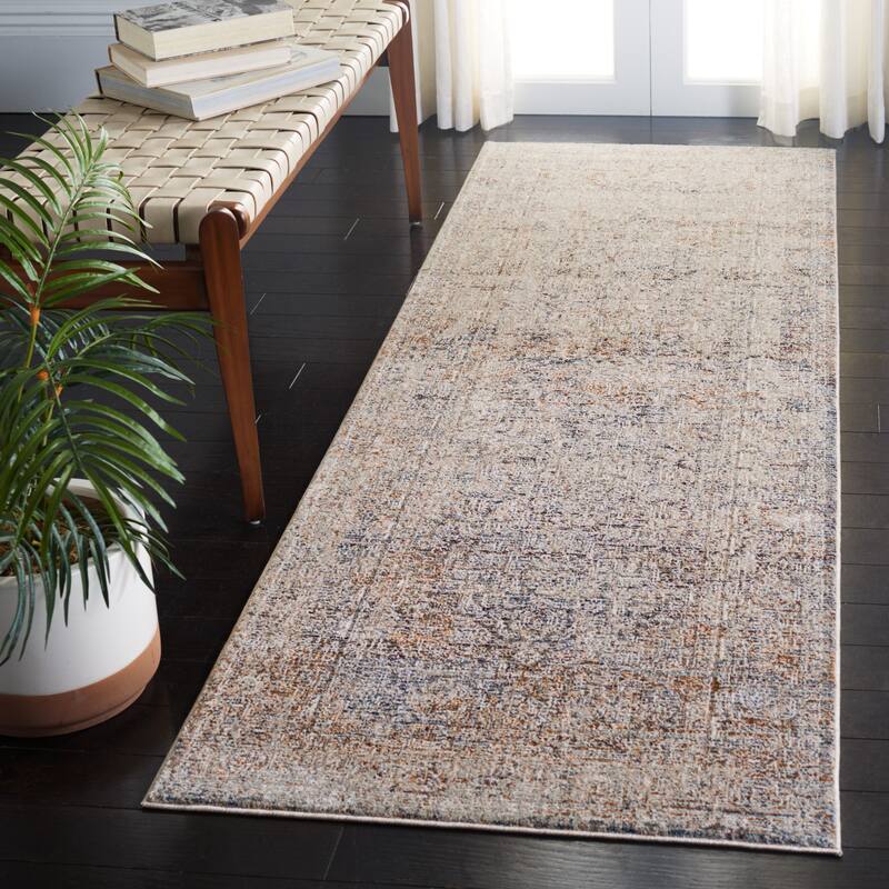 SAFAVIEH Limitee Karla Vintage Rug - 2'6" x 8' Runner - Beige/Beige