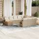 Option Beige 6x middle + Table + 2x corner