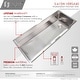 preview thumbnail 25 of 30, STYLISH 45 inch Stainless Steel 16G Workstation Undermount Kitchen Sink - Brushed Stainless Steel - 45" x 19" x 10"