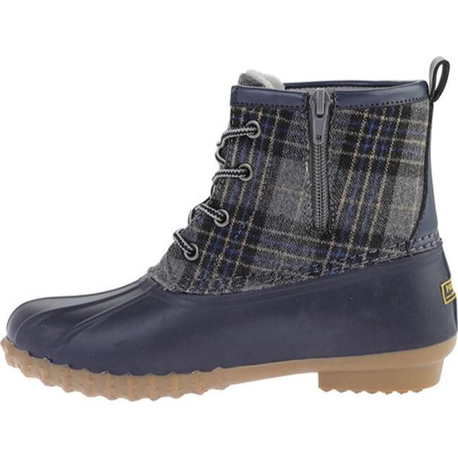 womens plaid duck boots