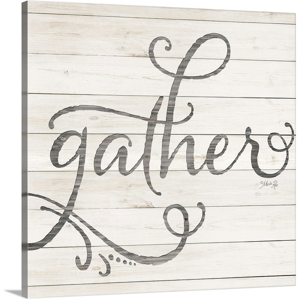 "Simple Words Gather" Canvas Wall Art